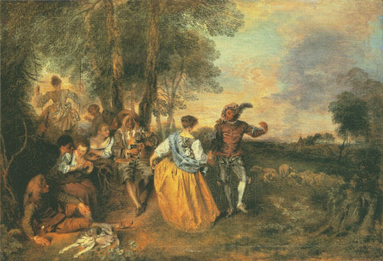 the herdsmen od Jean-Antoine Watteau