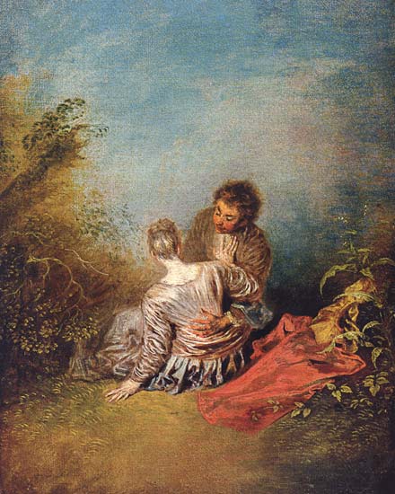 The Faux Pas. od Jean-Antoine Watteau