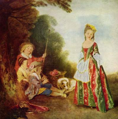 The dance od Jean-Antoine Watteau