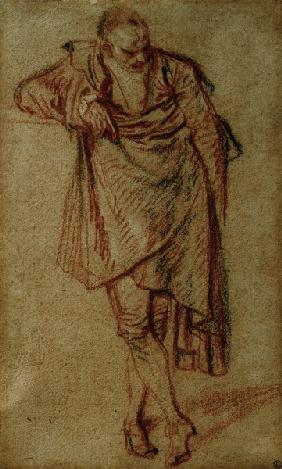 A.Watteau, Stehender Mann