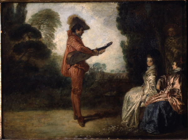 Watteau / L Enchanteur / c.1713/14 od Jean-Antoine Watteau