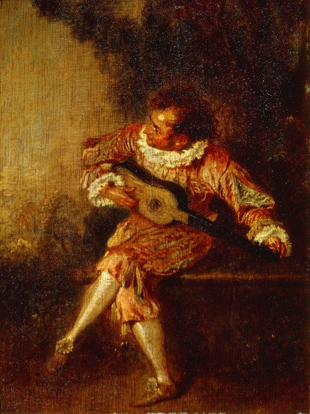 Watteau / The Serenader / 1715 od Jean-Antoine Watteau