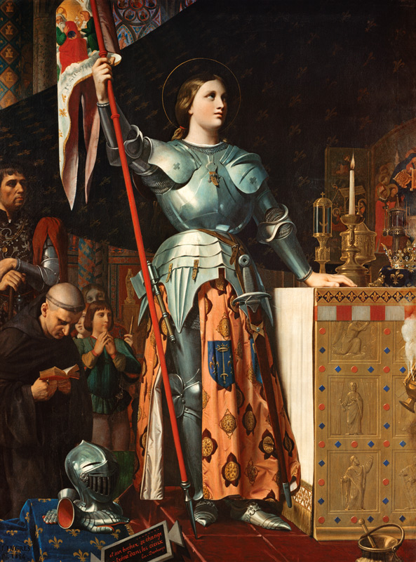 Joan of Arc at the Coronation of Charles VII in the Cathedral at Reims od Jean Auguste Dominique Ingres