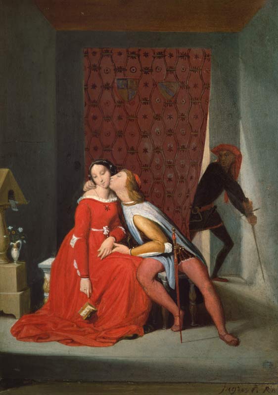 Paolo and Francesca od Jean Auguste Dominique Ingres