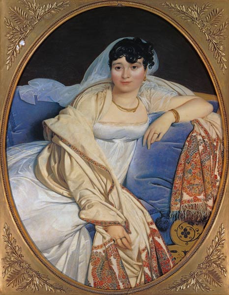 Portrait of the madam Rivière od Jean Auguste Dominique Ingres