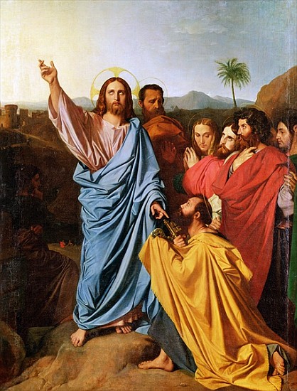 Jesus Returning the Keys to St. Peter od Jean Auguste Dominique Ingres