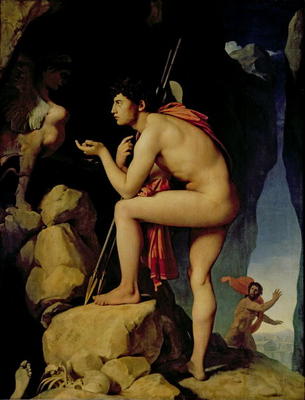 Oedipus and the Sphinx, 1808 (oil on canvas) od Jean Auguste Dominique Ingres
