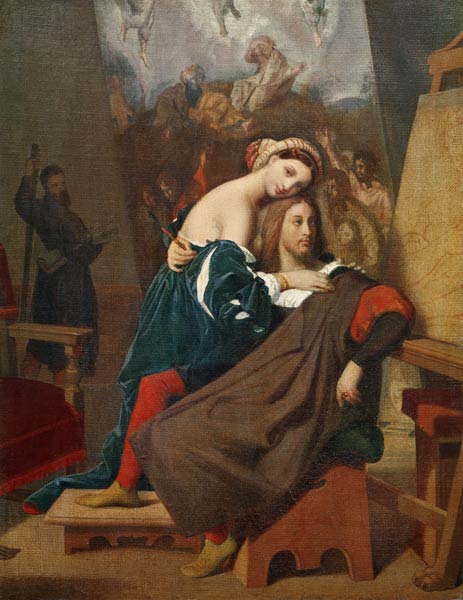 Raffael und die Fornarina od Jean Auguste Dominique Ingres