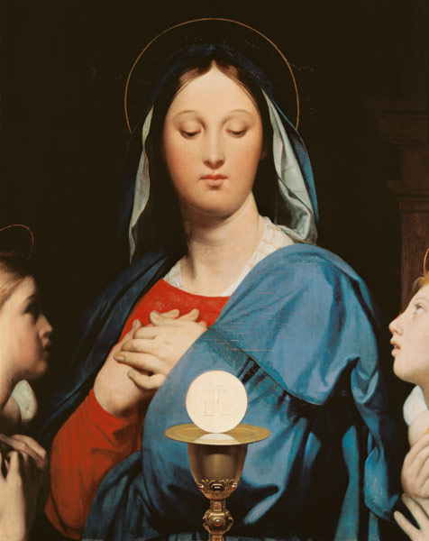 The Virgin of the Host od Jean Auguste Dominique Ingres