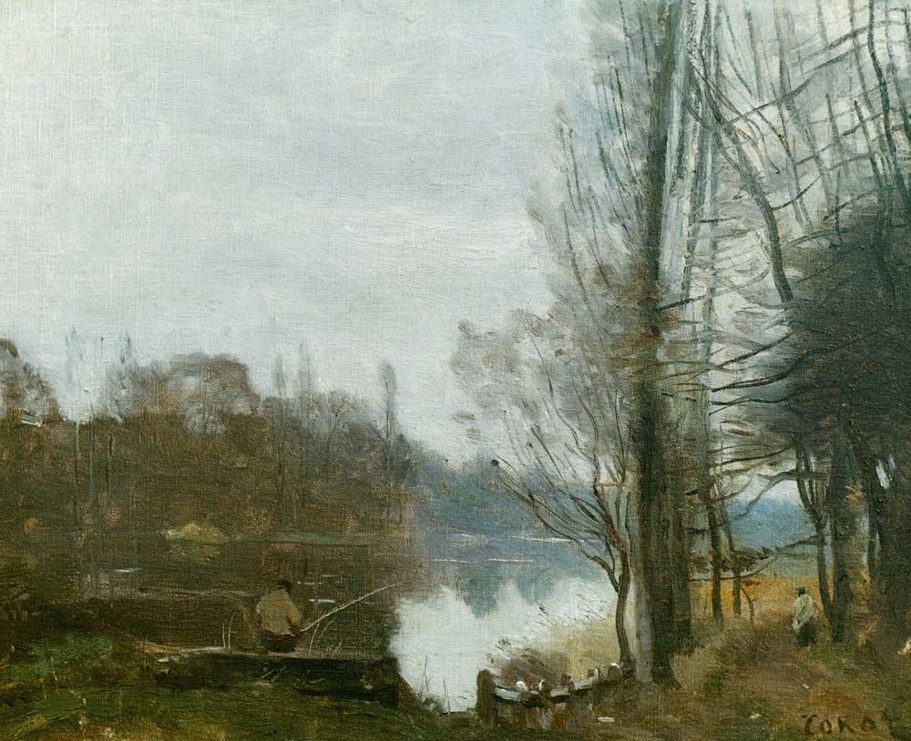 The fisherman od Jean-Babtiste-Camille Corot