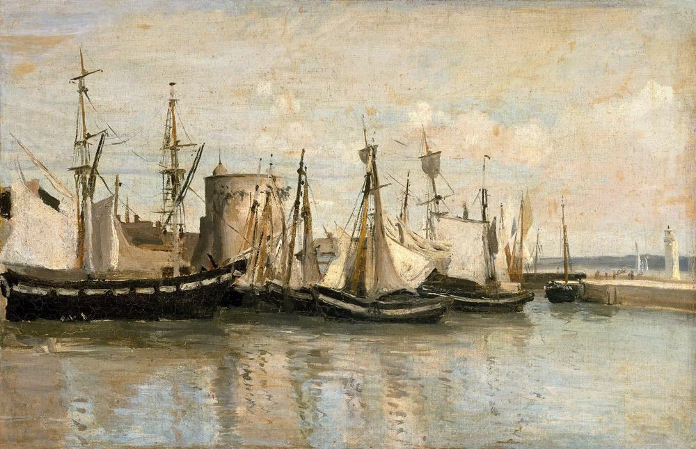 La Rochelle. Entrée du port d'échouage od Jean-Babtiste-Camille Corot