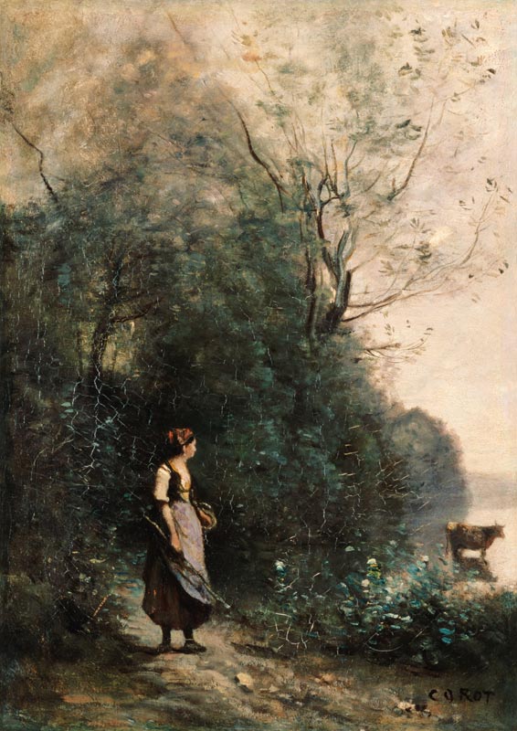 Sea landscape. od Jean-Babtiste-Camille Corot
