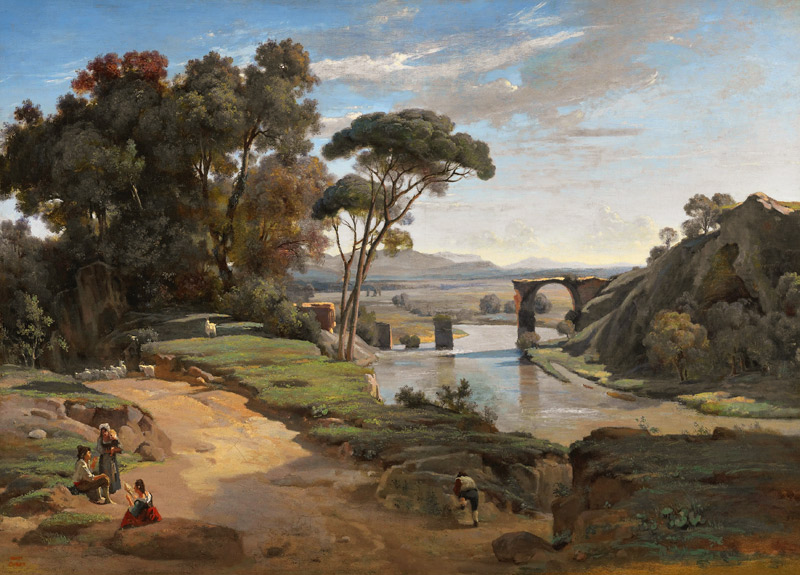 The Bridge at Narni, c.1826-27 od Jean-Babtiste-Camille Corot