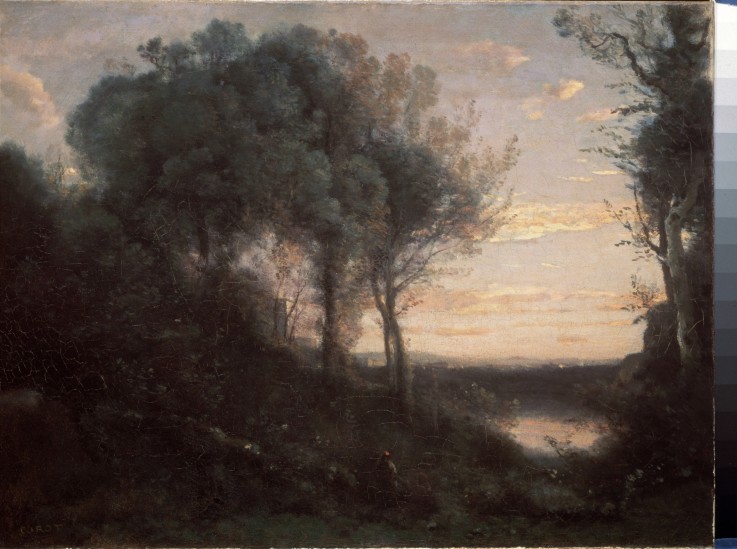 Evening od Jean-Babtiste-Camille Corot