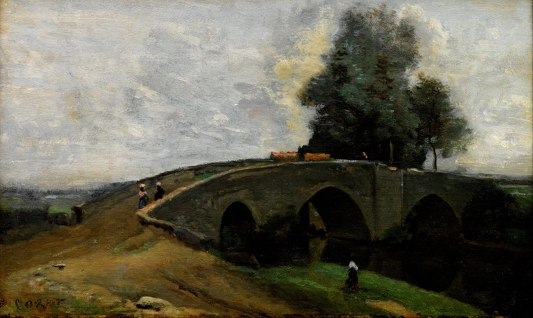 The old bridge od Jean-Babtiste-Camille Corot