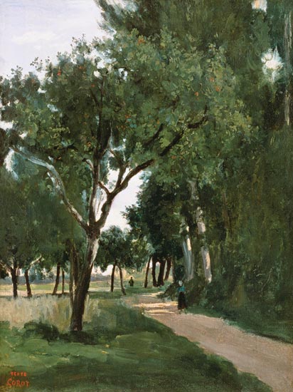 Avenue in the Woods, near Chaville od Jean-Babtiste-Camille Corot