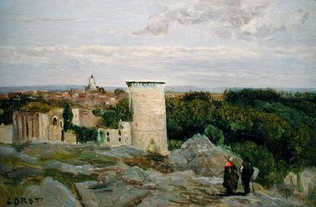 Castle of Falaise od Jean-Babtiste-Camille Corot