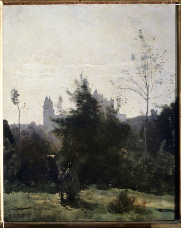 Château de Pierrefonds od Jean-Babtiste-Camille Corot