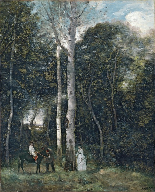 The Parc des Lions at Port-Marly od Jean-Babtiste-Camille Corot
