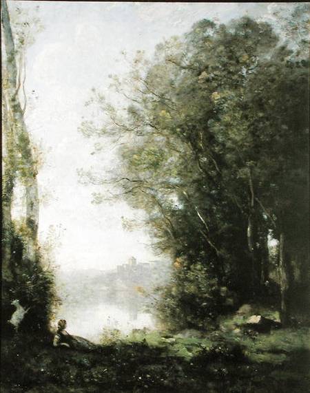 The Goatherd beside the Water od Jean-Babtiste-Camille Corot