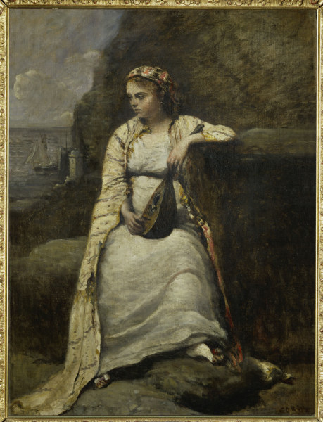 Woman in Greek Costume , Corot od Jean-Babtiste-Camille Corot