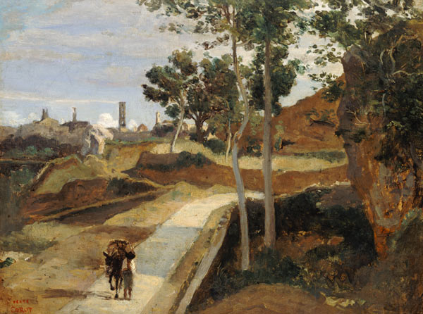 Road from Volterra od Jean-Babtiste-Camille Corot