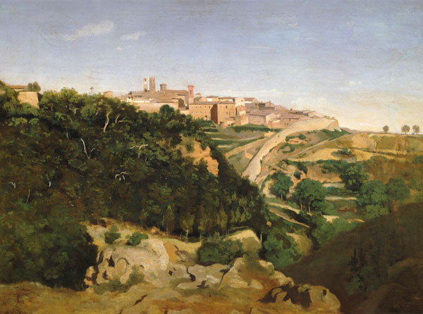 Volterra. od Jean-Babtiste-Camille Corot