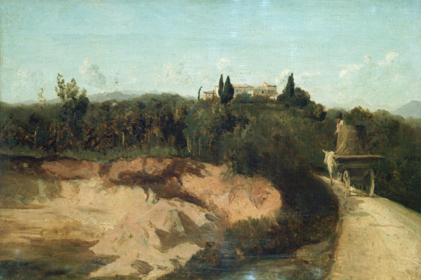 Camille Corot, Landscape in Italy od Jean-Babtiste-Camille Corot