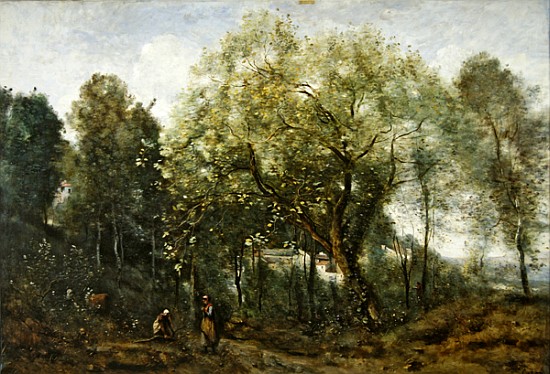 Le Catalpa, memory of Ville-d''Avray od Jean-Babtiste-Camille Corot