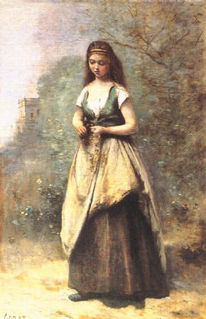 Ophelia od Jean-Babtiste-Camille Corot