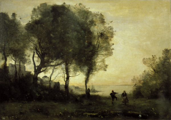 Souvenir dItalie od Jean-Babtiste-Camille Corot