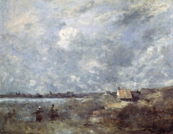 Stormy Weather. Pas de Calais od Jean-Babtiste-Camille Corot