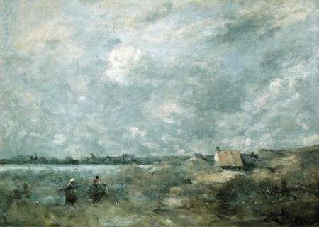 Stormy Weather, Pas de Calais od Jean-Babtiste-Camille Corot
