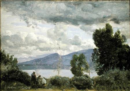 View of Chalet de Chenes, Bellvue, Geneva od Jean-Babtiste-Camille Corot