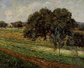 Fields and trees at Damiette od Jean-Baptiste Armand Guillaumin