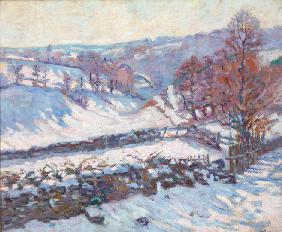 Snowy Landscape at Crozant