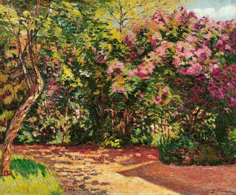 Lilac, the Artist''s Garden od Jean Baptiste Armand Guillaumin
