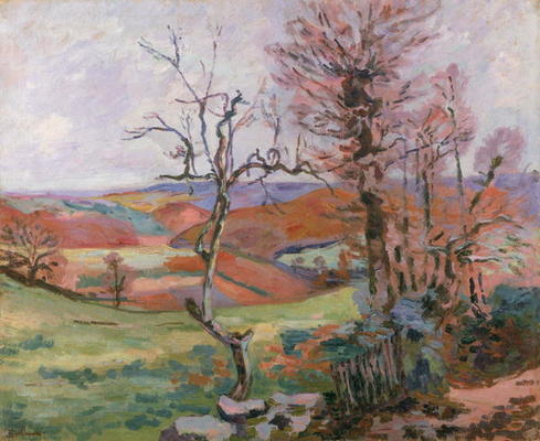The Puy Barion at Crozant, Brittany (oil on canvas) od Jean Baptiste Armand Guillaumin