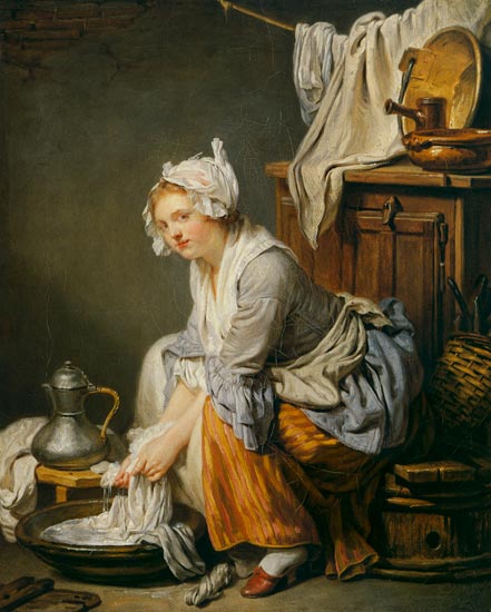the laundress od Jean Baptiste Greuze