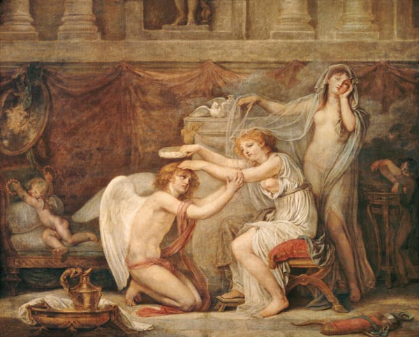 Psyche crowning love od Jean Baptiste Greuze