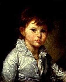 Portrait of the count Stroganov as a child. od Jean Baptiste Greuze