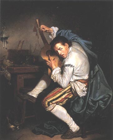 The Gittarist od Jean Baptiste Greuze