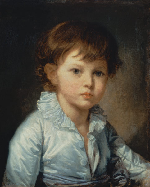 Portrait of Count Stroganov as a Child od Jean Baptiste Greuze