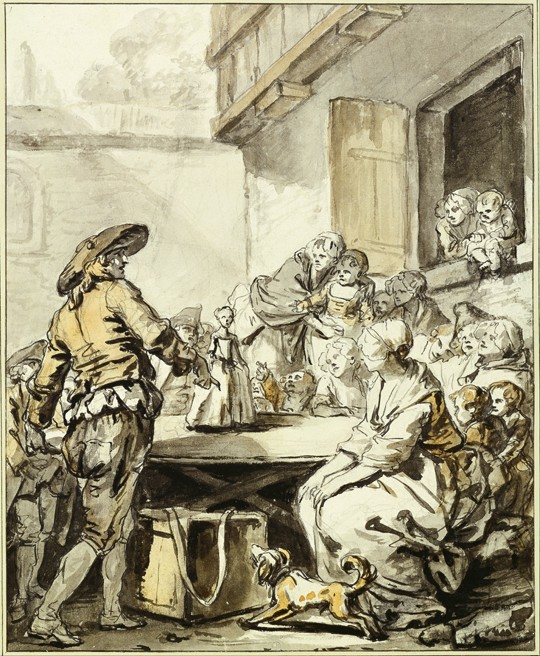 Savoyard with a Dancing Doll od Jean Baptiste Greuze
