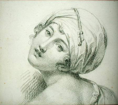 Portrait of Emma (c.1765-1815) Lady Hamilton od Jean Baptiste Joseph Wicar