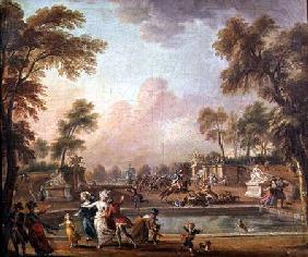 The Charge of the Prince of Lambesc (1751-1825) in the Tuileries Gardens