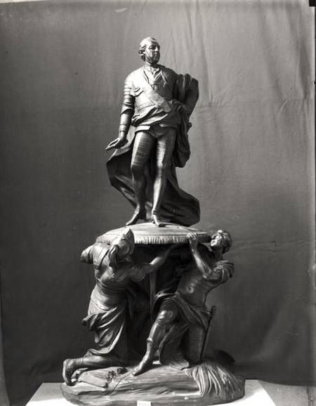 Model for the monument of Louis XV (1710-74) designed for the Place Royale in Rouen od Jean Baptiste Lemoyne