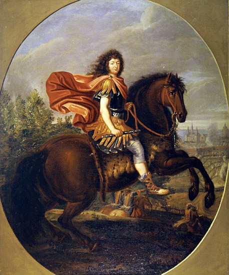 Equestrian portrait of Louis XIV od Jean-Baptiste Martin