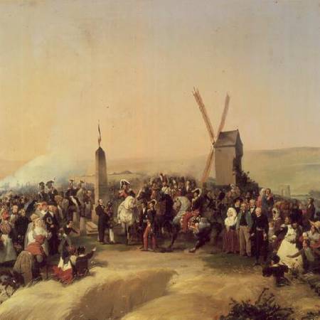 Louis-Philippe (1773-1850) Visiting the Battlefield of Valmy on 8th June od Jean Baptiste Mauzaisse