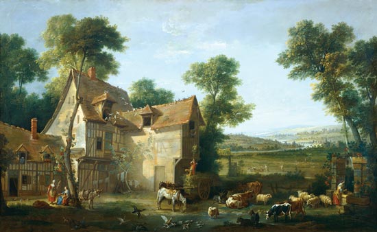 Farm od Jean Baptiste Oudry